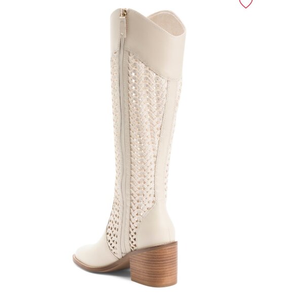 NEW KELSI DAGGER Echo Crochet High Shaft Boots in shell for women 825 8j4 - Picture 15 of 16